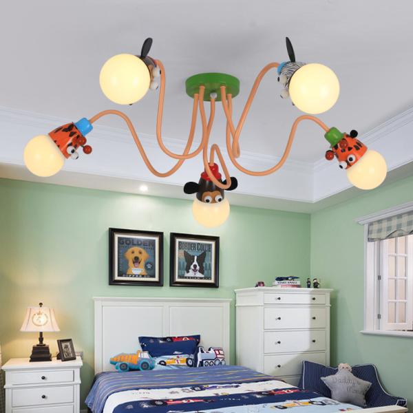 LED cartoon children room lamp bedroom ceiling lamp boy girl princess chandelier