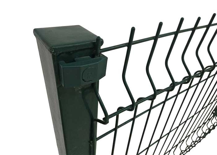 Rectangle Post PE Coating 50*200mm Wire Mesh Security Fence