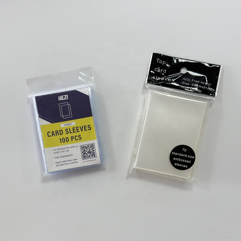 Antistatic Clear Soft Plastic Card Holder Sleeves For Game Trading Cards Protection