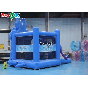 Ice Princess Printing Theme Inflatable Bounce Trampoline Slide Combo