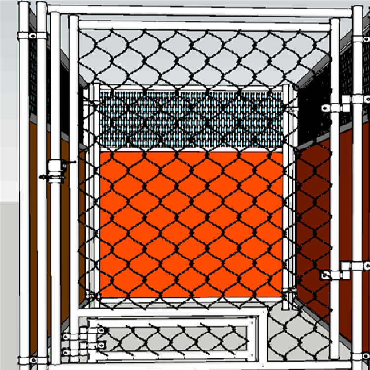 8ft HIGH X 25ft ROLLS Diamond Galvanized Chain Link Fence Panels Abrasion Proof