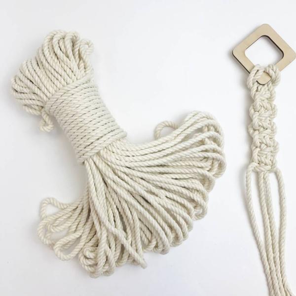 Sustainable 4-36mm Natural Twisted Jute String Macrame Organic Cotton Rope for