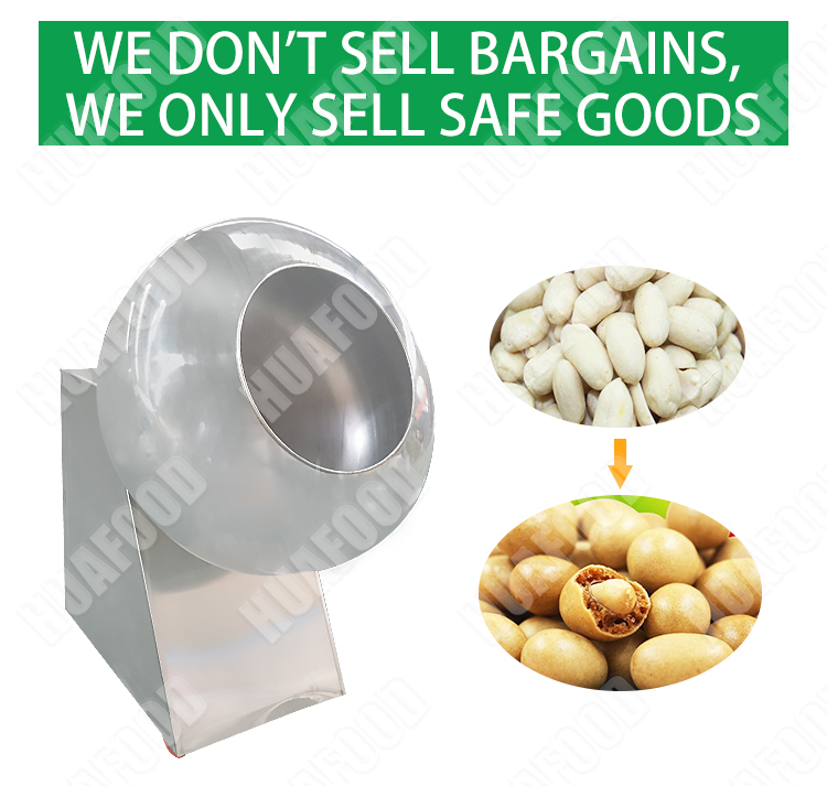 Zhengzhou manufacture peanut sugar coated tablets powder coating machine