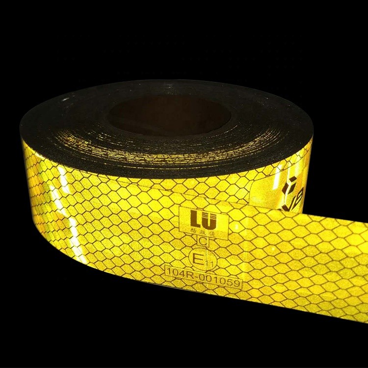 Metal Aluminized ECE Reflective Tape Red Yellow White For Trailer