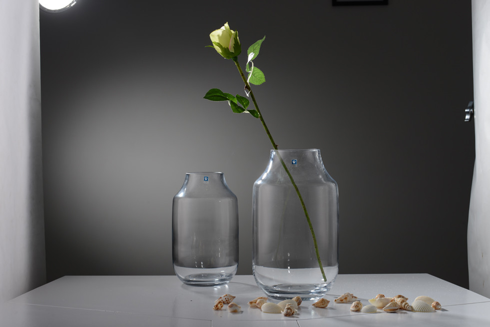 OEM Handmade Transparent Glass Vase For Decor