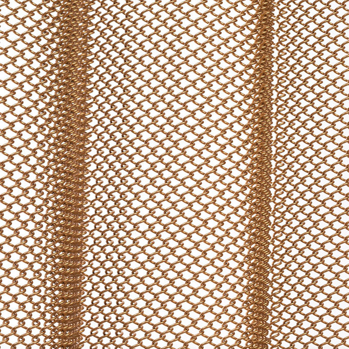 Heavy-duty Metal Wire Mesh Curtains For Fireplace Screen Systems