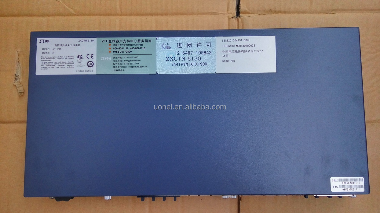 ZTE ZXCTN 6130 ZTE ZXCTN6130 Multiple Service Packet Transport Platform ZTE PTN 6130
