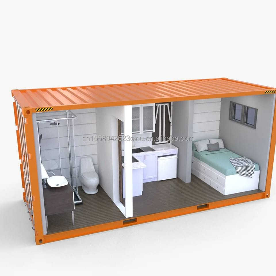 Triangle Shape Container House Wooden Houses Prefab Home with Wall 50/75/100mm Wave Sandwich Panel