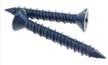 Cross Recess Flat Head High Low Threads Confast Concrete Screws Square Cone Point