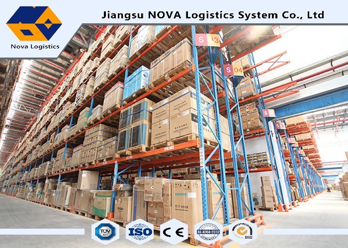 Multilayer Durable Industrial Pallet Racks Galvanized Finish For Frames