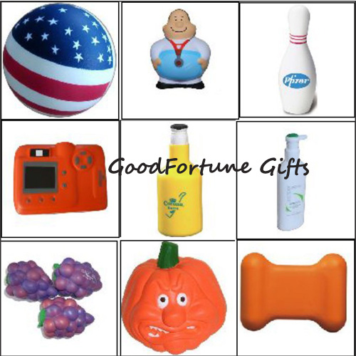 Printed logo PU Stress Ball Reliever promotion gift