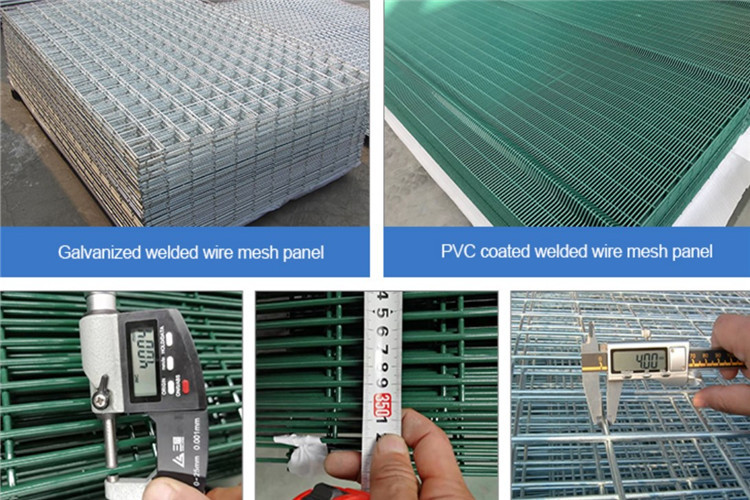 Peach Post Green Welded Mesh Fencing Galvanized Curvy 6 Ft