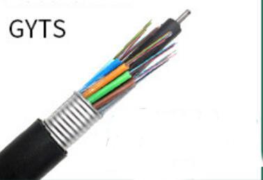Telecommunication 4 Core Fiber Optic Cable Outdoor Single Mode Fiber GYTS