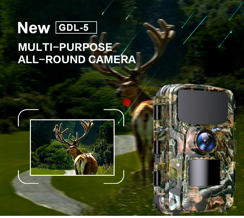 32gb Night Vision Trail Camera 850nm Black IR LED Outdoor 1080p Animal Hunting