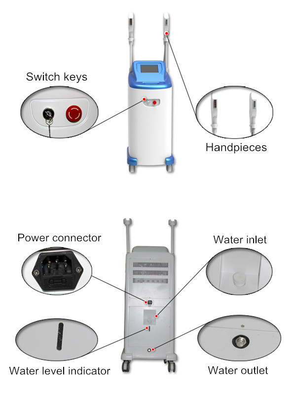 Pain free equipment for beauty salon SHR best professional ipl machine for hair removal