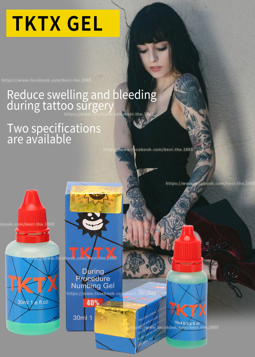 Original 40% Green TKTX Numbing Gel Cream Highly Effective 15ml 30ml