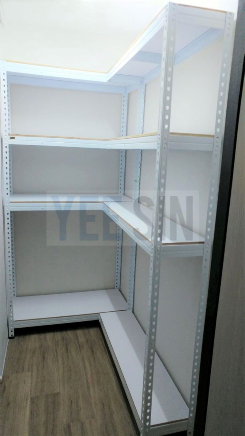 ISO9001 2008 Certified Aluminium Bolt-less Storeroom Rack for Affordable Storage