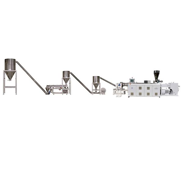 HYPS107/28 Parallel Twin Screw Pelletizing Production Line For PVC Cable Pellets