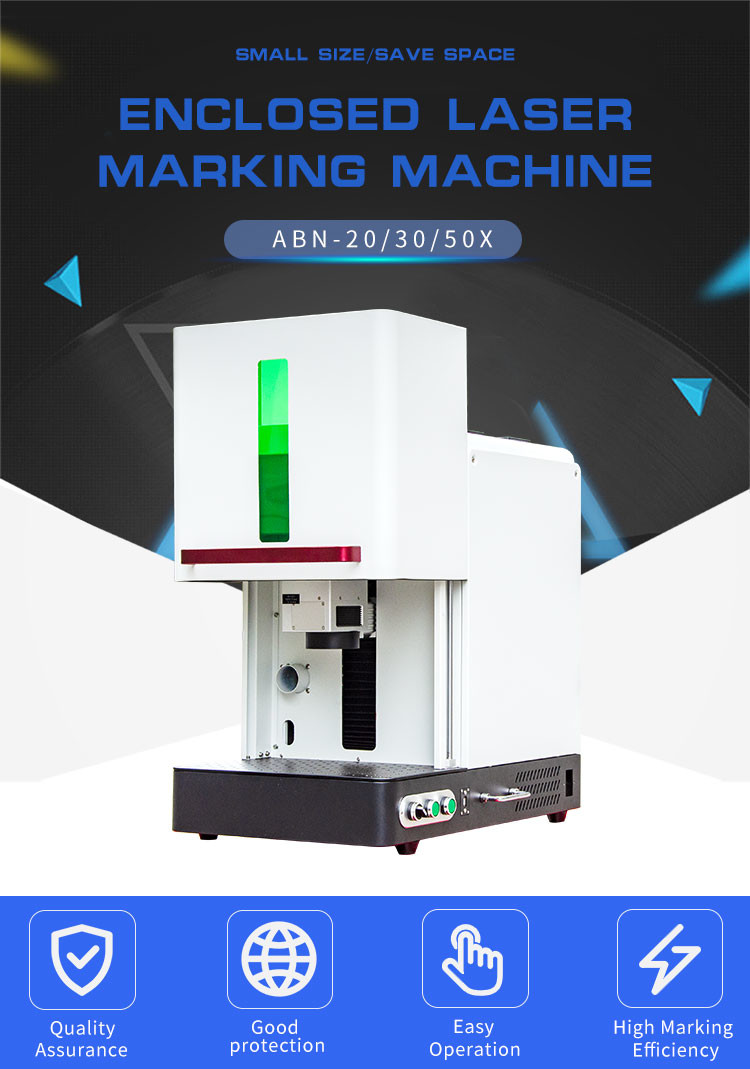 3D mini type enclosed fiber laser marking machine