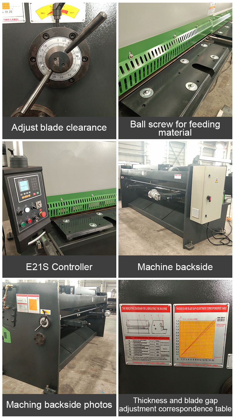 QC12K-6*2500 E21s Controller Plate Shear Machine