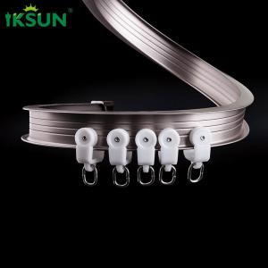 China 1.25mm Curved Shower Curtain Rail For Bay Window Aluminium Alloy 6063 T5 Material on sale