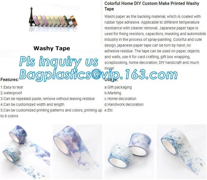 Washi Paper Labelh Tape Label Car Painting And Decorative Assorted Decorative School