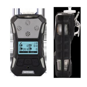SAFEGAS Multi Gas Detector Portable O2 LEL H2S CO CO2 Gas Concentration 6 In 1