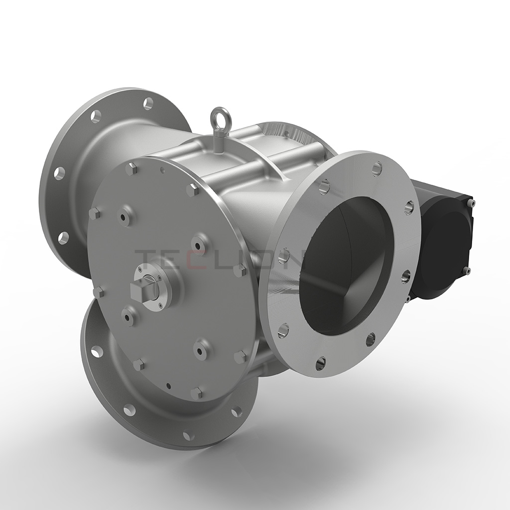 Customized Powders Flap Pneumatic Diverter Valve Shutoff Structure