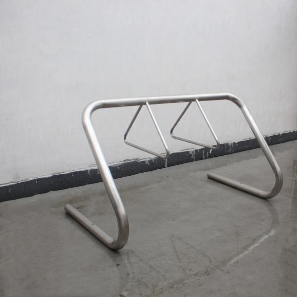 316 Stainless Steel Bike Rack Dia60*3 Steel Tube Frame Dia20 Round Steel Bar