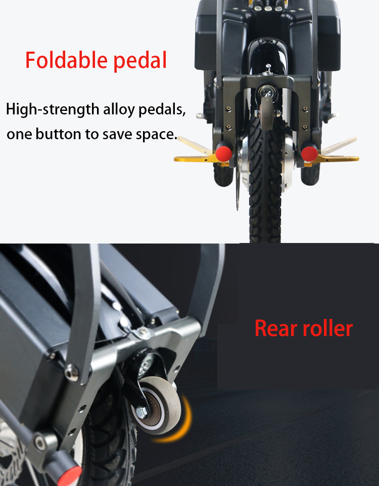 14 Inch Mini Electric Tricycle Bike , Electric Foldable Tricycle With 3 Wheels