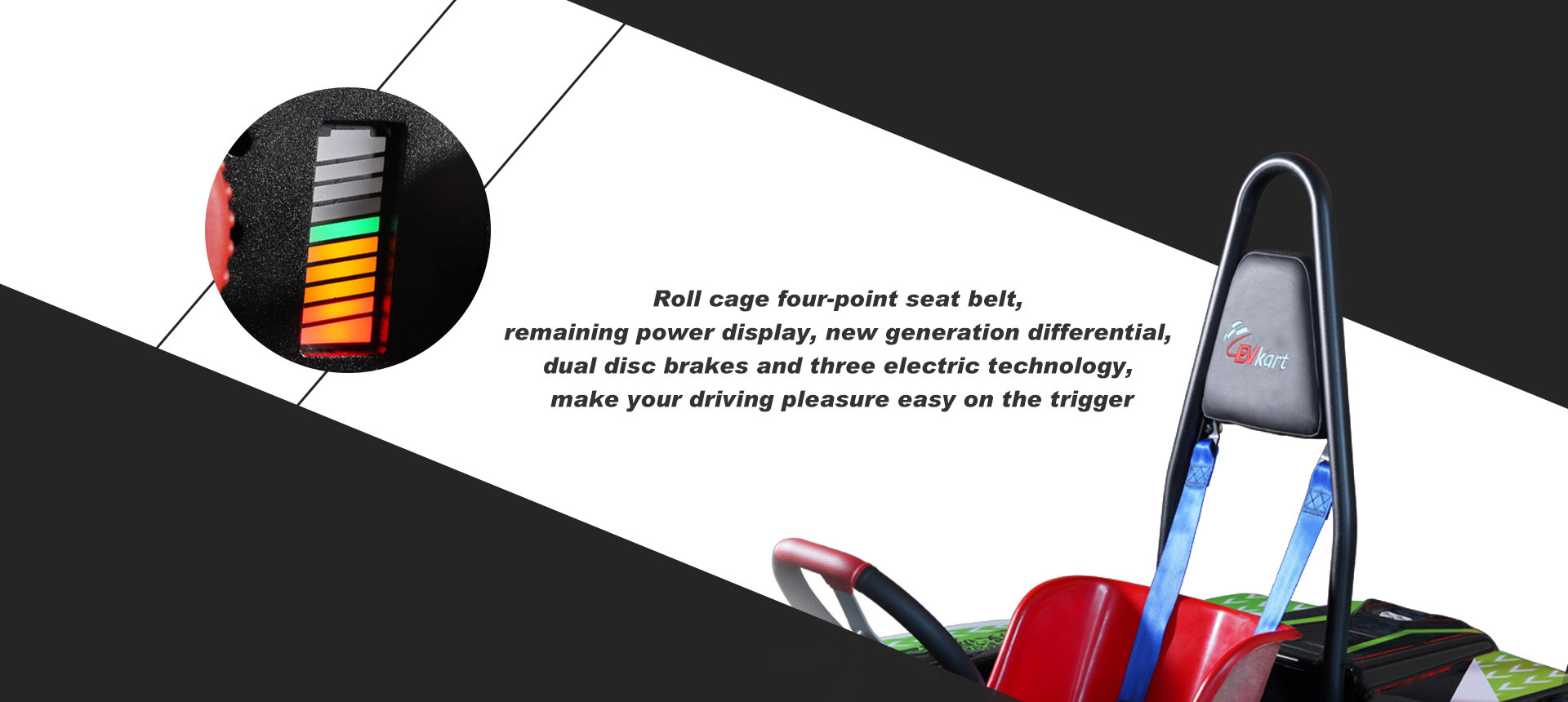90Km/H Adult Indoor Electric Go Karts App Adjustment Control