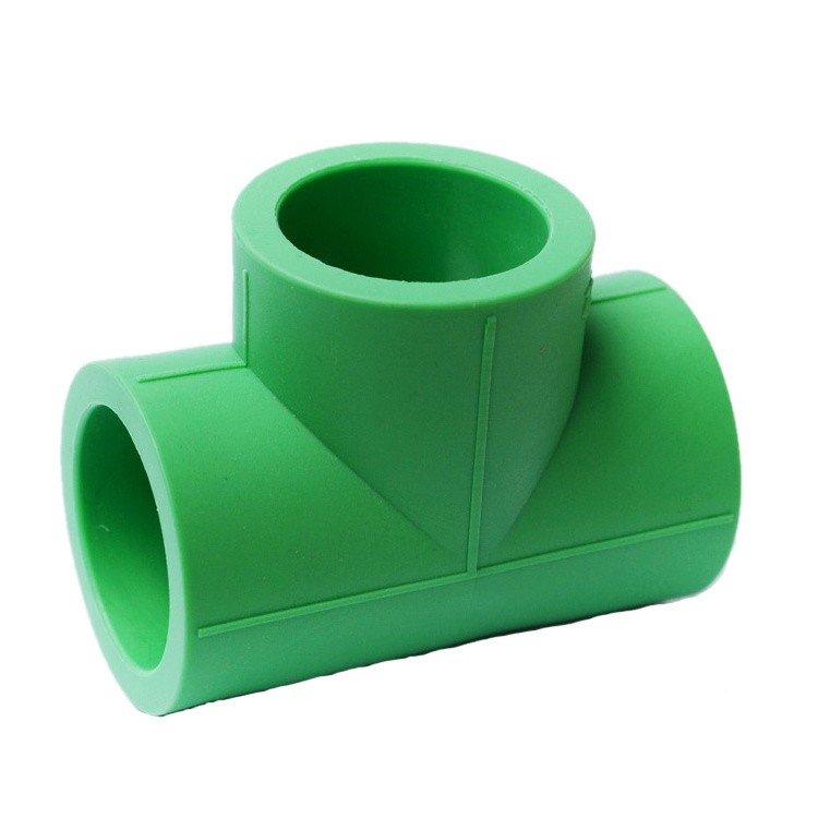 for Hot and Cold Water Supply Plastic Pipe Fitting PPR Cross Tee