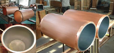 Ceramic Coating Copper Mould Tube For CCM Parabolic Taper Square Type High