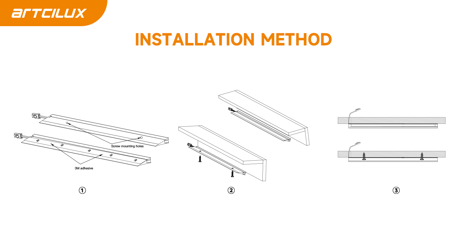 A230A Cabinet Silver Aluminum Lighting Easy Installation For Bedroom