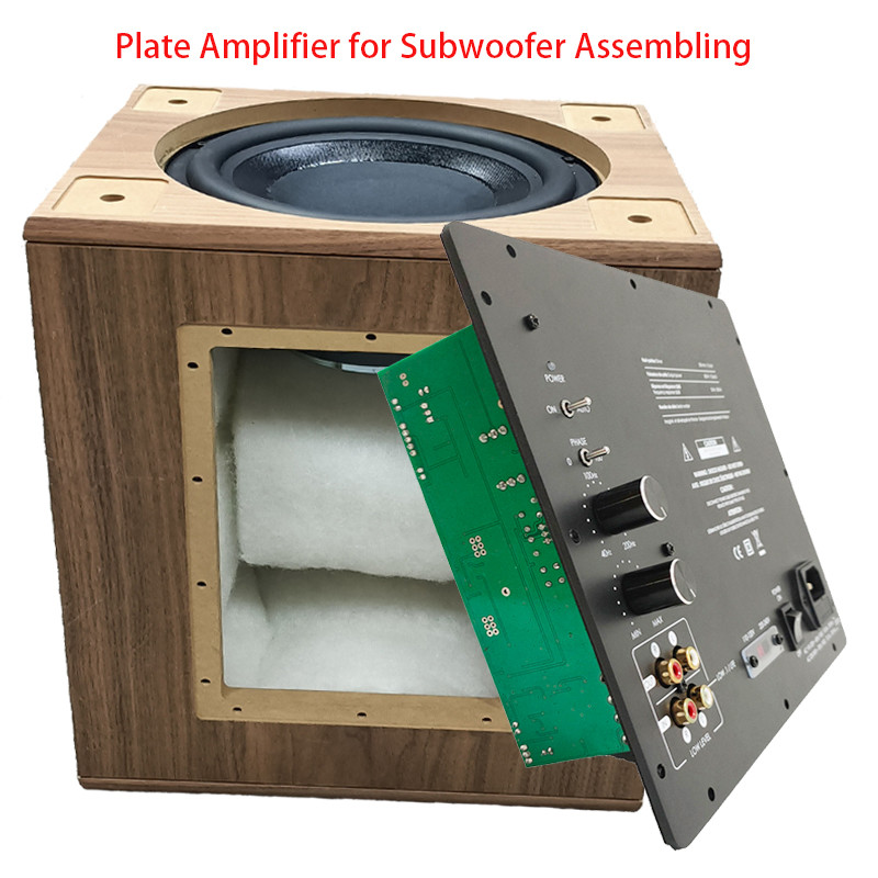 500 Watts RMS Class D Plate Amplifier For Subwoofer Enclosures with Frequency Selection