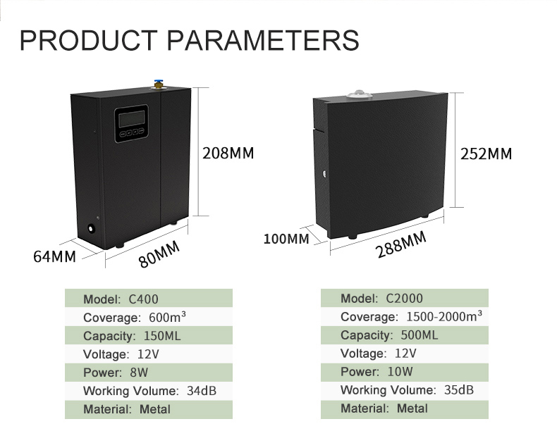 High Quality Commercial Bluetooth Intelligent HVAC Scent Air Machine Large Coverage Portable Scent Machine Aroma Diffuser