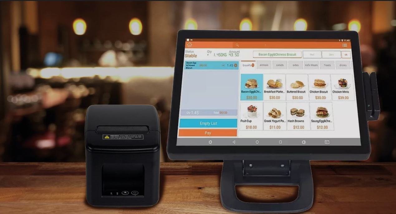 Thermal Receipt Printer Ticket Invoice Print Machine for Commercial Retail Store ABS Metal