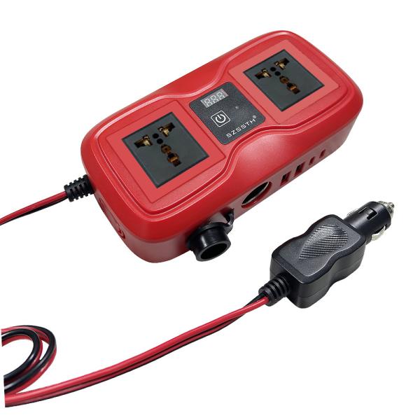 Customized Support SZSSTH Universal Socket Portable 12V 220V 2 AC Outlets 2USB