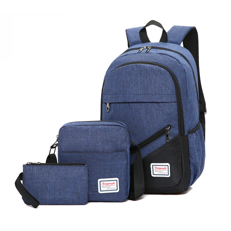 Gray BSCI Computer Backpack Sets Student 3pc Backpack Set Business