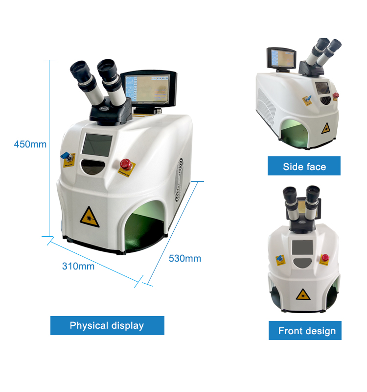 80W 40J Mini YAG Jewelry Laser Welding Machine Build In Water Cooling