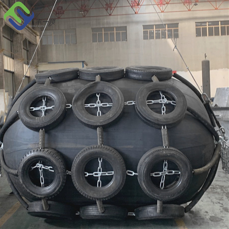 ISO 17357 Used Aircraft Tyres Inflatable Pneumatic Rubber Fender Floating