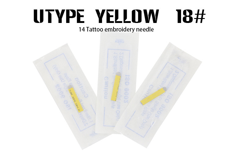 Sterilized Eyebrow Permanent Makeup Disposable Microblading Needles with #18 U - Shaped