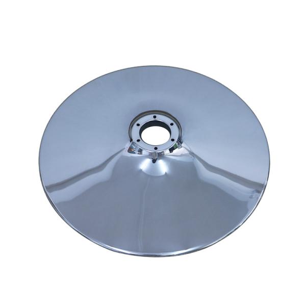 Strengthened Chrome Barber Chair Base Plate With 70mm Center Hole 2.0mm Wall
