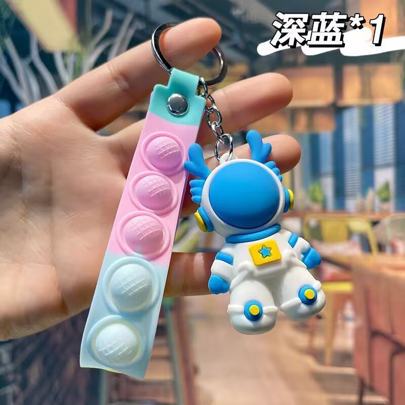 Cartoon Space Astronaut Key Chain Cute Keychains for Car Keys Purse Backpack Kids Gift