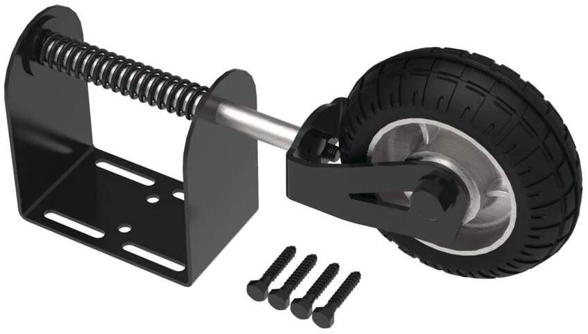 Galvanized Carbon Steel 4 Inch Hard Rubber Swivel Gate Caster for Industrial Needs