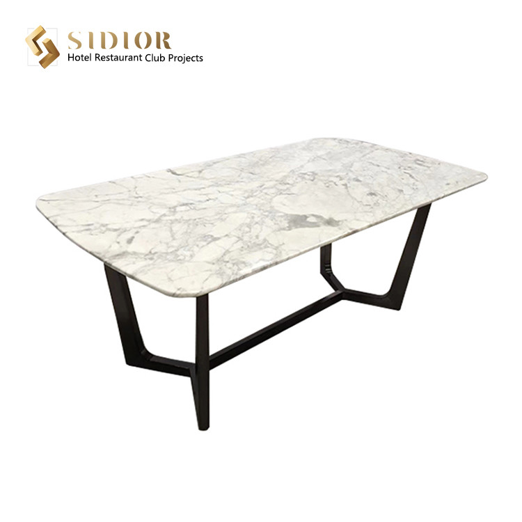 High Quality Dining Table, Restaurant Dinning Desk, Buffet Dinning Table, Canteen Table Desk, Man Made Marble
