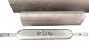 China Bracelet Aluminum Sacrificial Anodes For Subsea Steel Pipeline DNV Approved on sale
