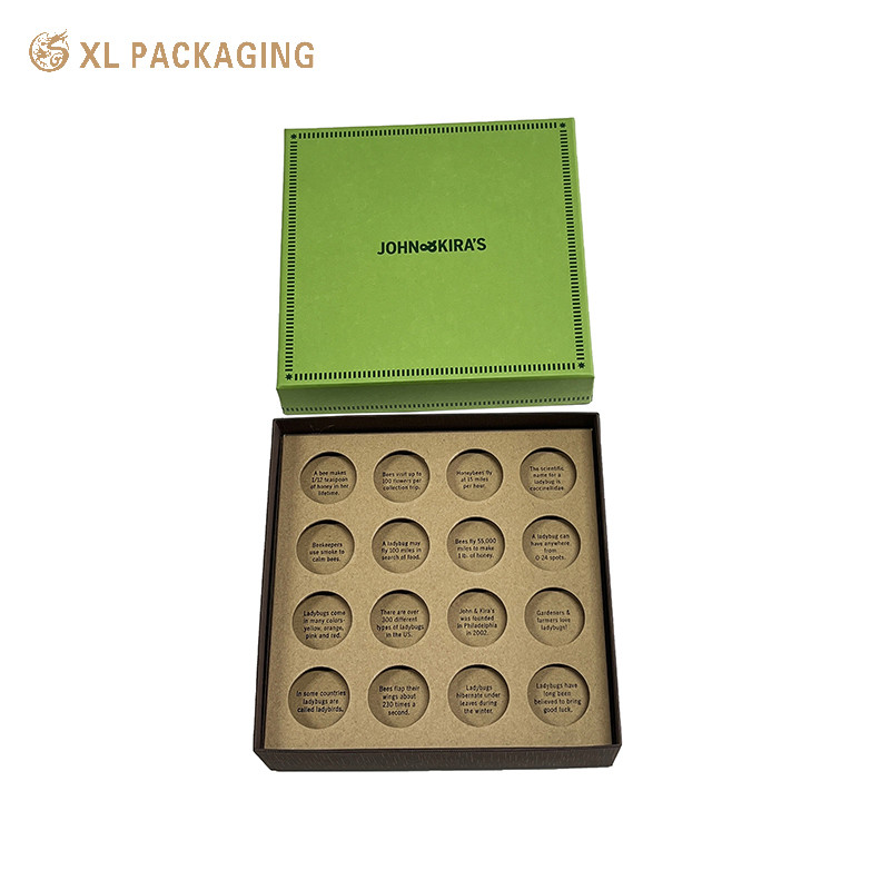 Custom Logo Luxury Chocolate Candy Cardboard Packaging Box With Eco-friendly Embossed Printing Technics