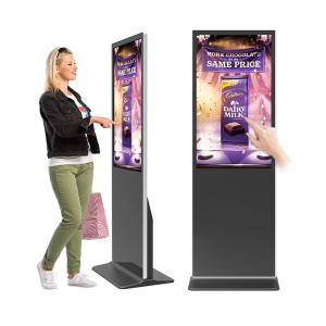  75&quot; LCD Display Digital Signage Kiosk Touch Screen Free Standing Subway Office Manufactures