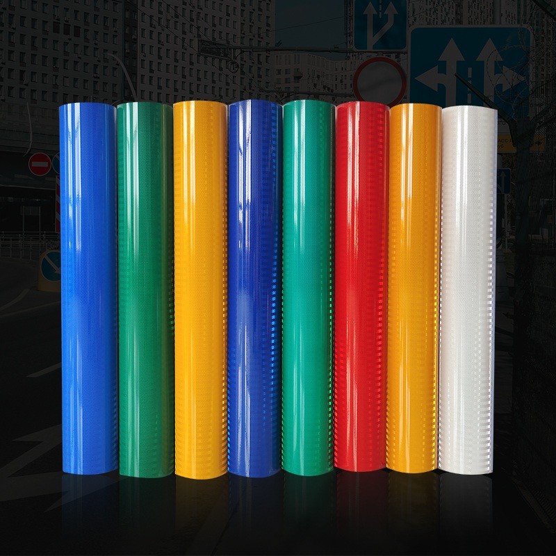 Self Adhesive Acrylic Printing Retro-reflective Reflective Sheeting Material For Traffic Sign